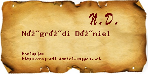 Nógrádi Dániel névjegykártya