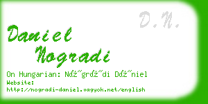 daniel nogradi business card